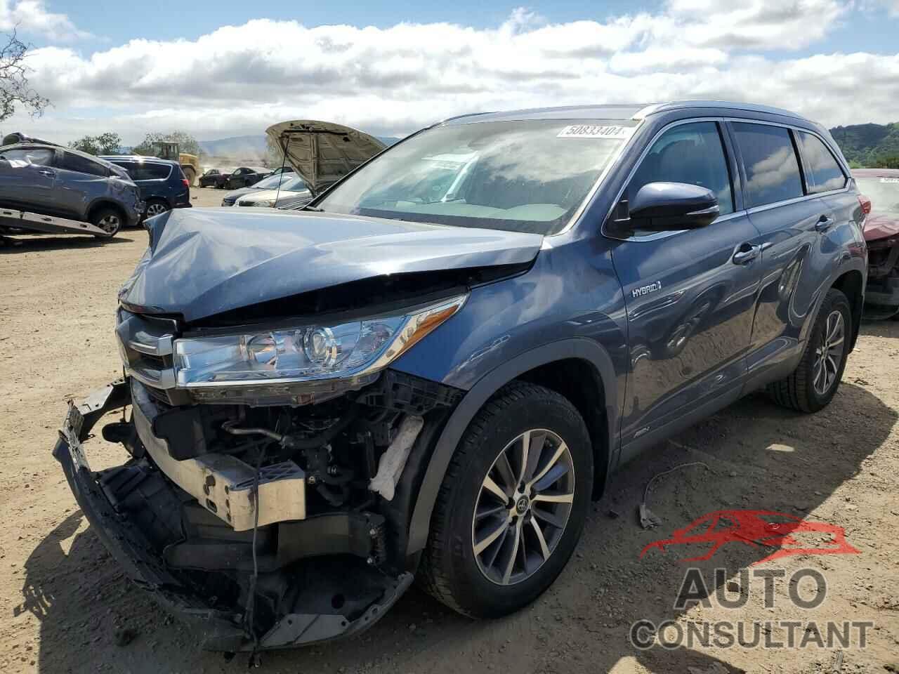 TOYOTA HIGHLANDER 2019 - 5TDJGRFH1KS058491