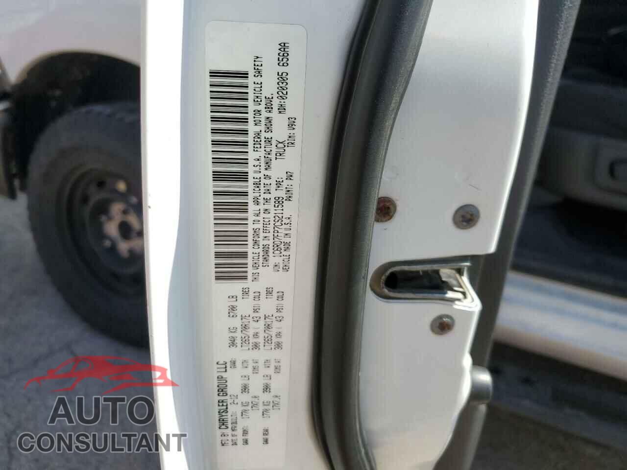 DODGE RAM 1500 2012 - 1C6RD7FP7CS211589