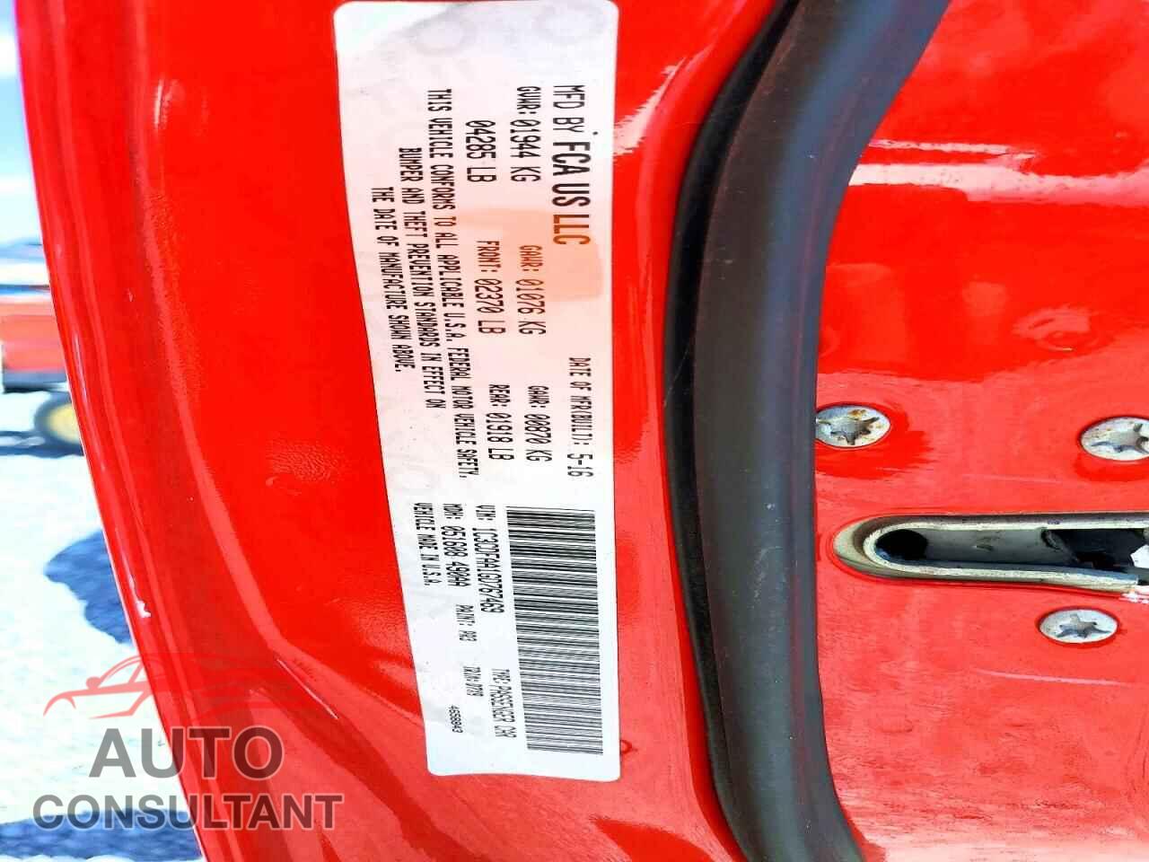 DODGE DART 2016 - 1C3CDFAA1GD767469