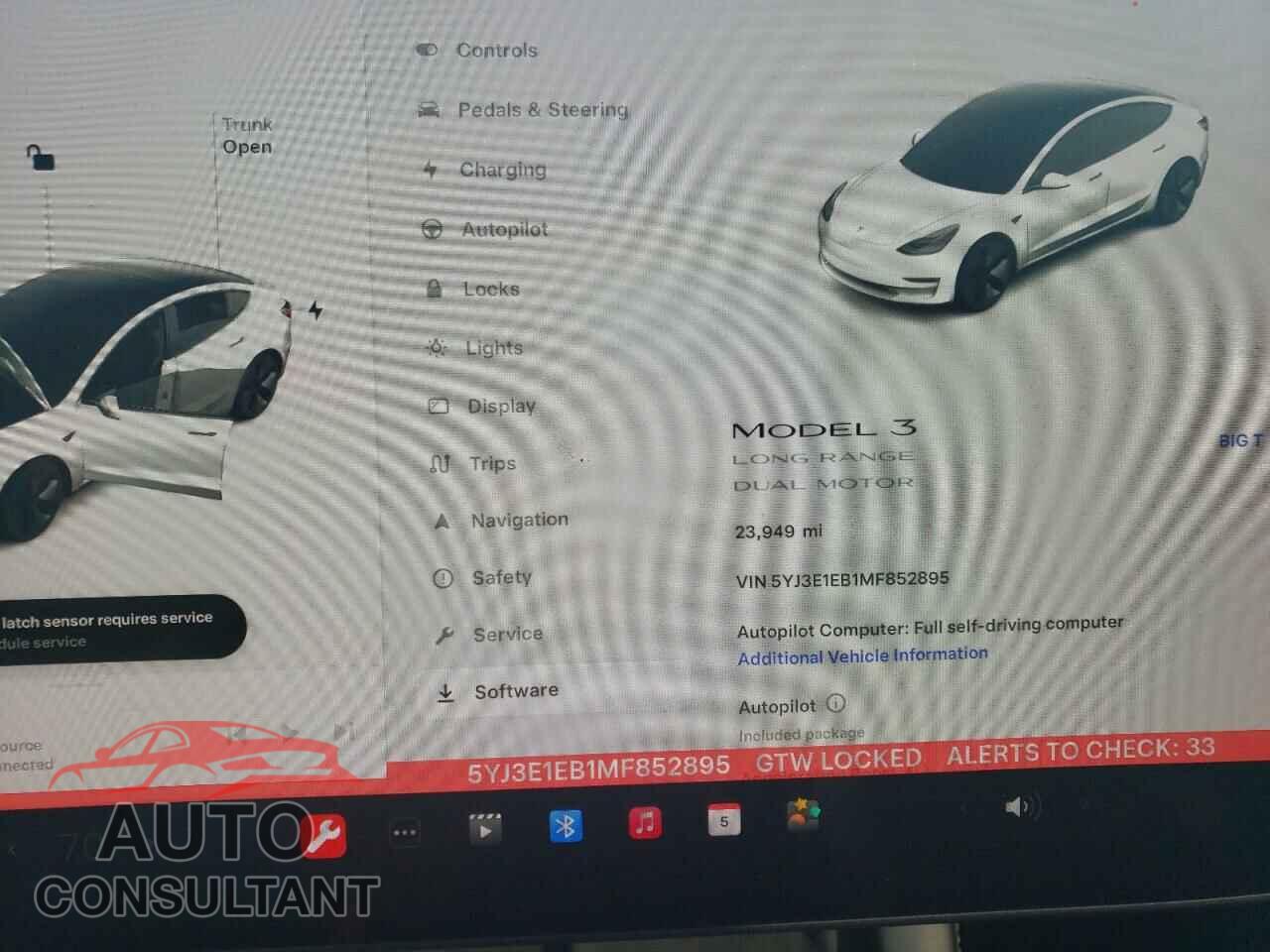 TESLA MODEL 3 2021 - 5YJ3E1EB1MF852895