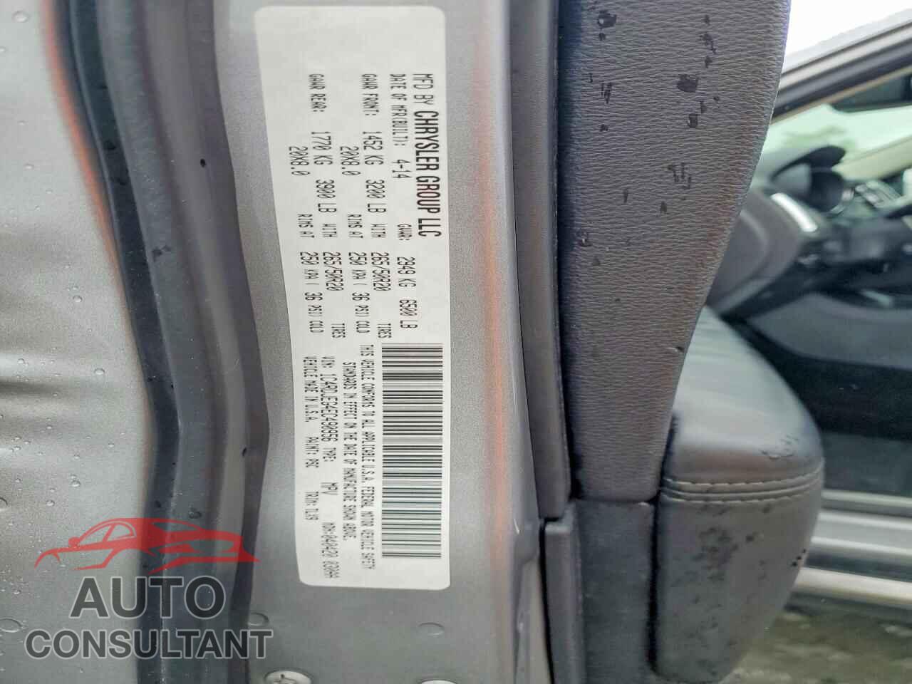DODGE DURANGO 2014 - 1C4RDJEG4EC490956