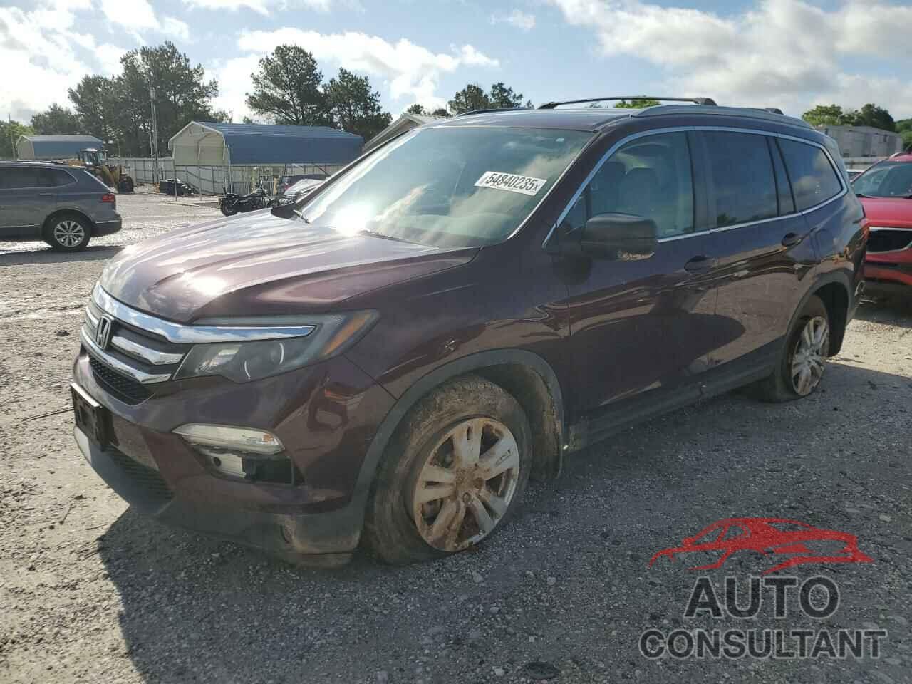 HONDA PILOT 2016 - 5FNYF6H11GB109337