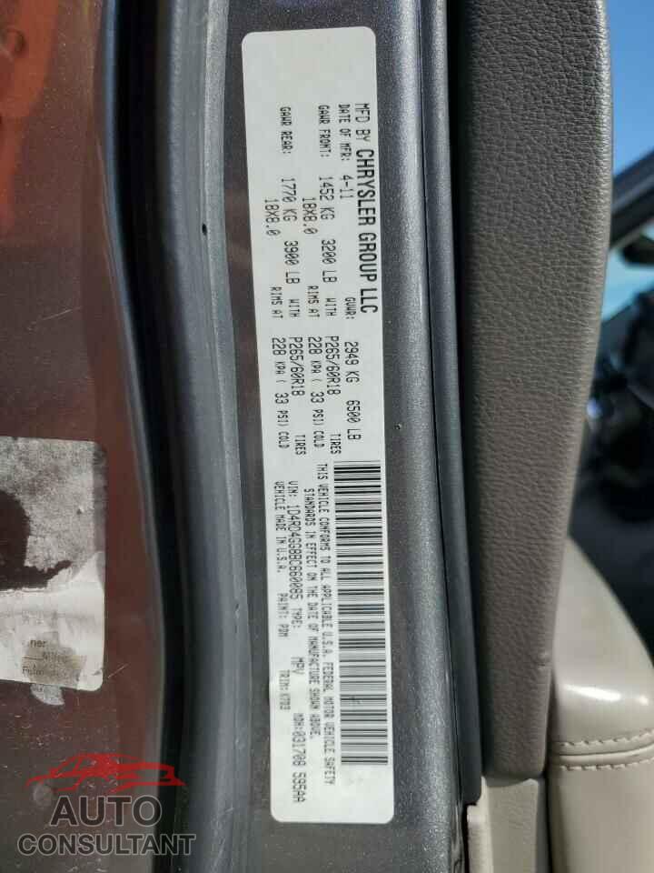 DODGE DURANGO 2011 - 1D4RD4GG8BC660085