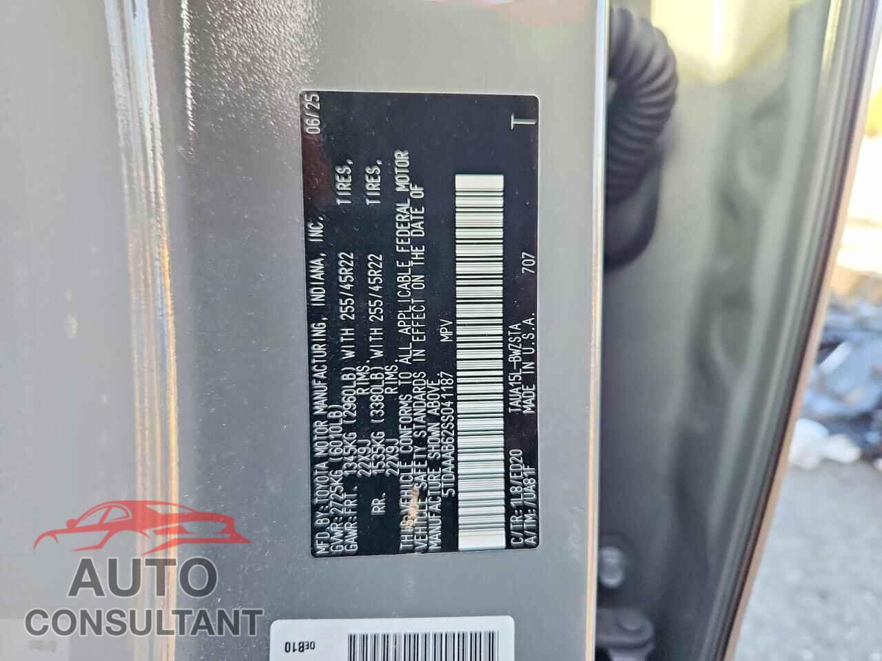 LEXUS UNKNOWN 2025 - 5TDAAAB62SS041187