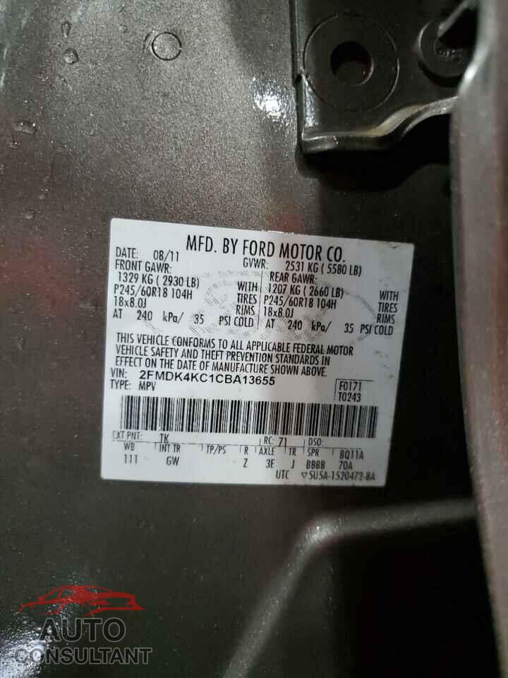 FORD EDGE 2012 - 2FMDK4KC1CBA13655