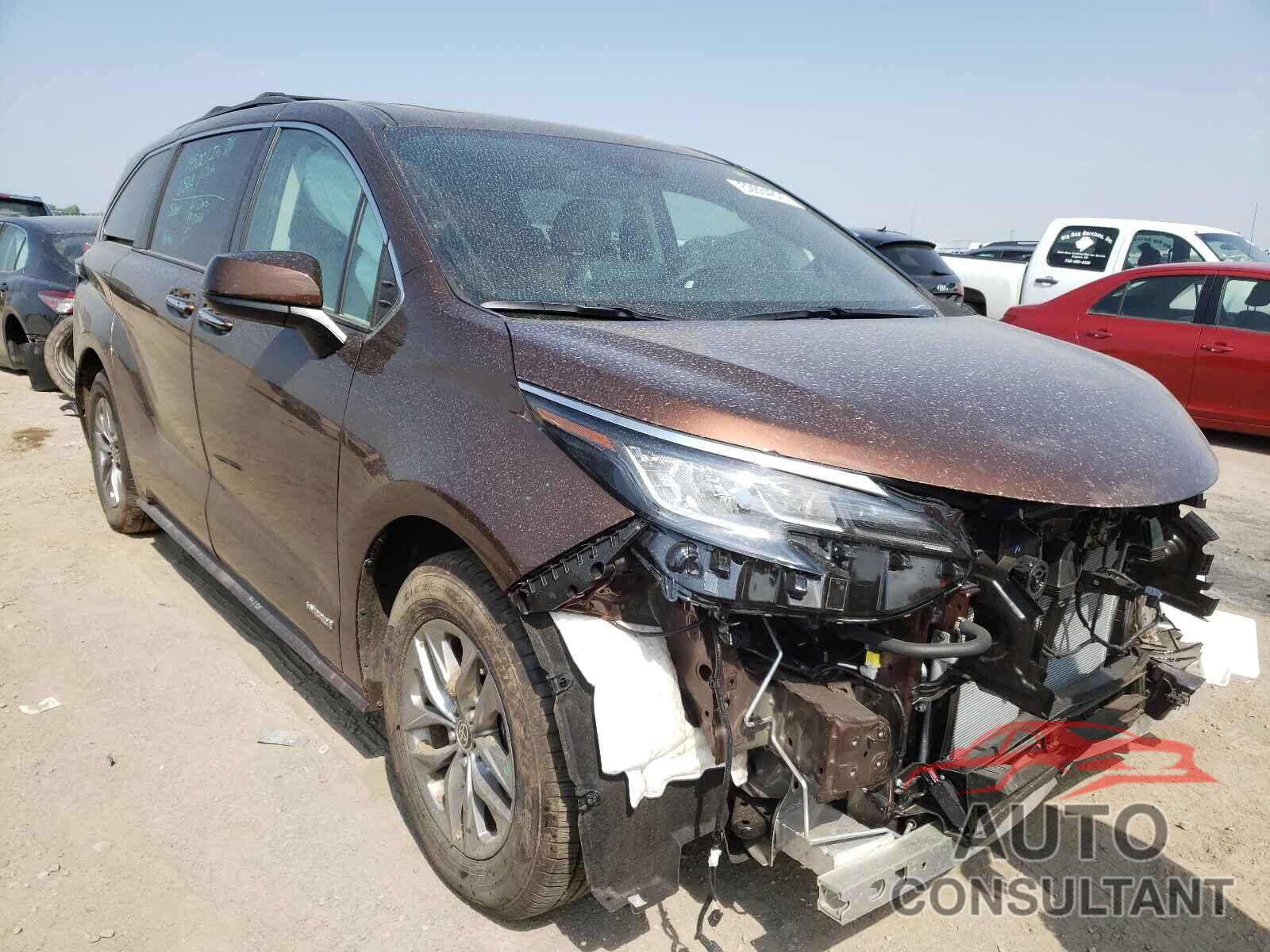 TOYOTA SIENNA 2021 - 5TDJSKFC4MS023103