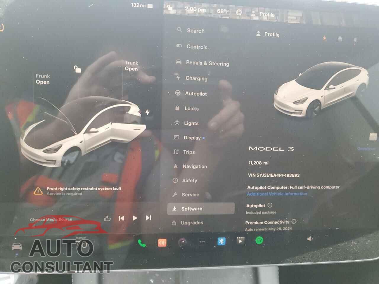 TESLA MODEL 3 2023 - 5YJ3E1EA4PF493893