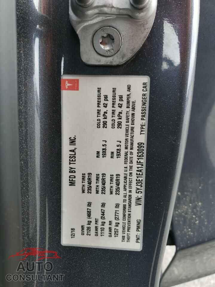 TESLA MODEL 3 2018 - 5YJ3E1EA1JF163099