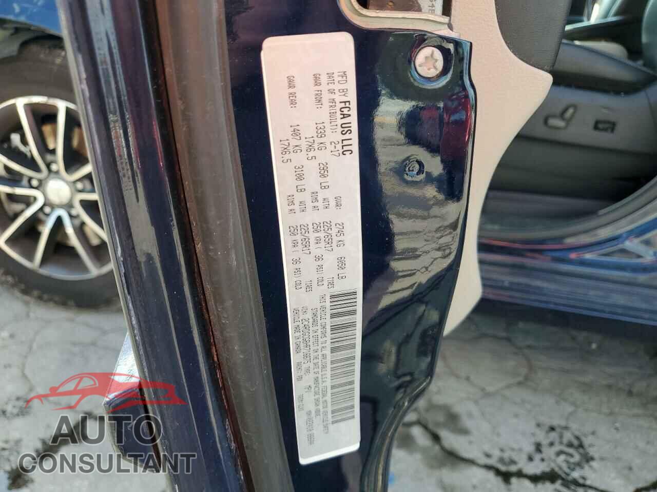 DODGE CARAVAN 2017 - 2C4RDGCG8HR716675