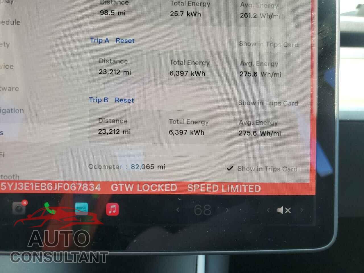 TESLA MODEL 3 2018 - 5YJ3E1EB6JF067834