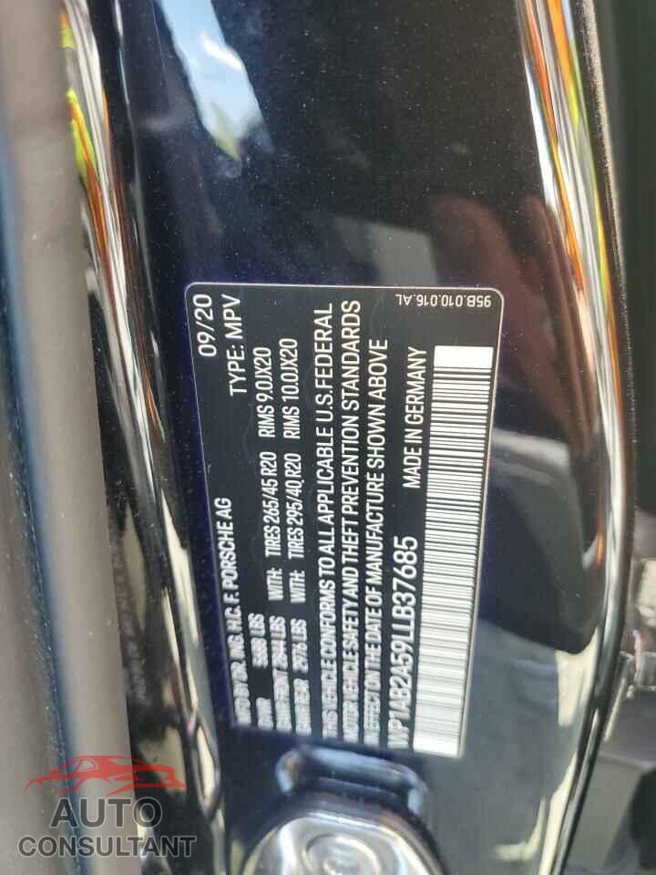 PORSCHE MACAN 2020 - WP1AB2A59LLB37685