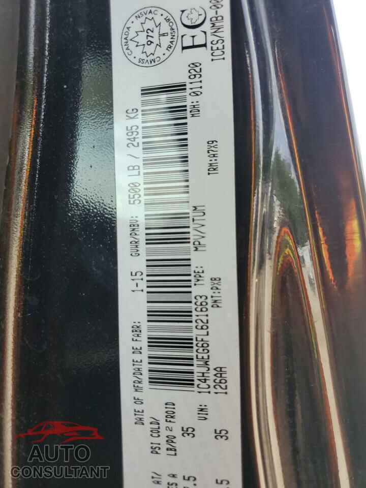JEEP WRANGLER 2015 - 1C4HJWEG6FL621663