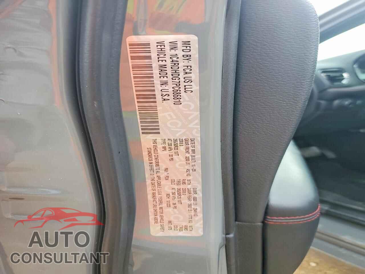 DODGE DURANGO 2023 - 1C4RDHDG7PC686810