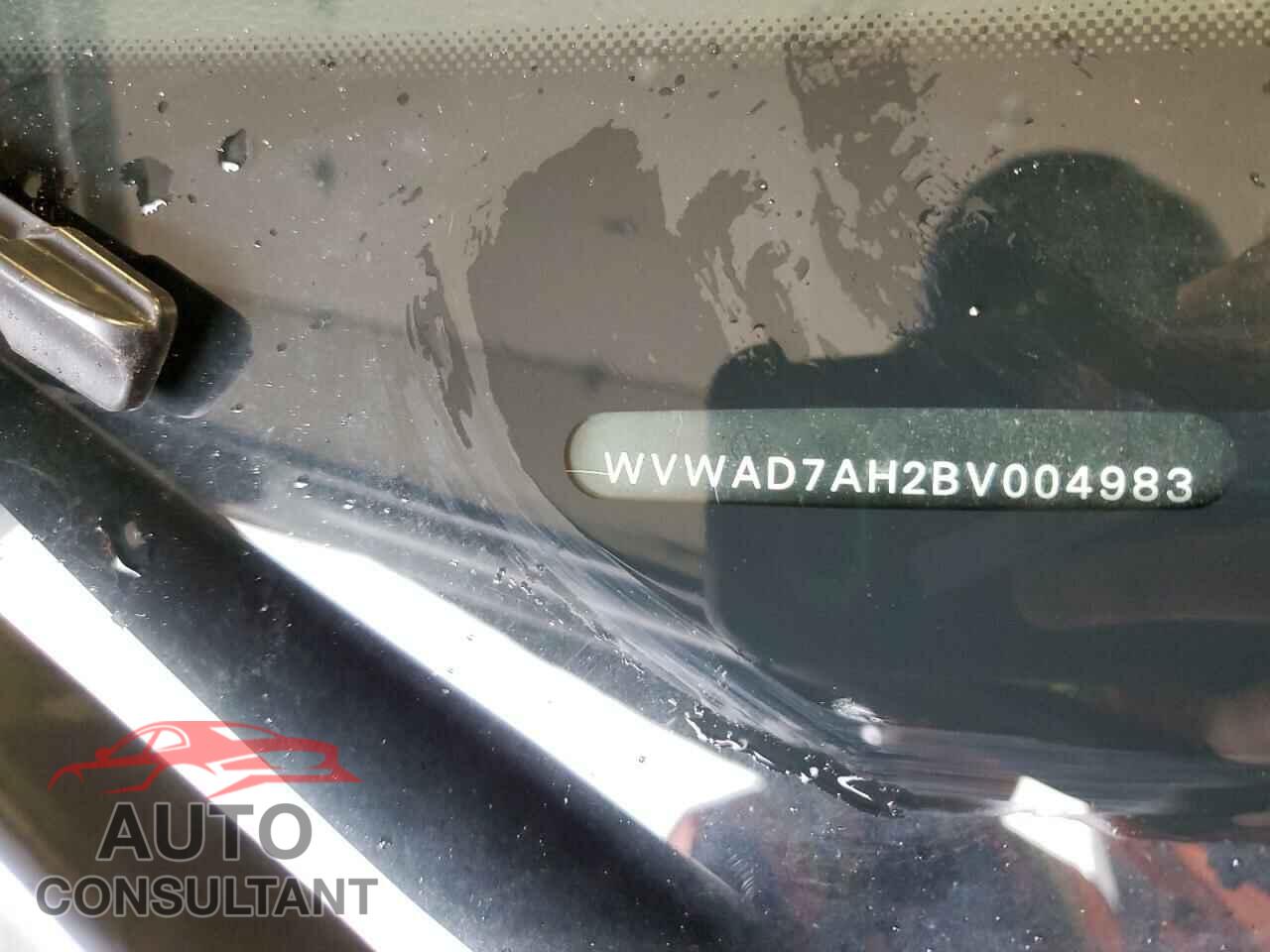 VOLKSWAGEN EOS 2011 - WVWAD7AH2BV004983