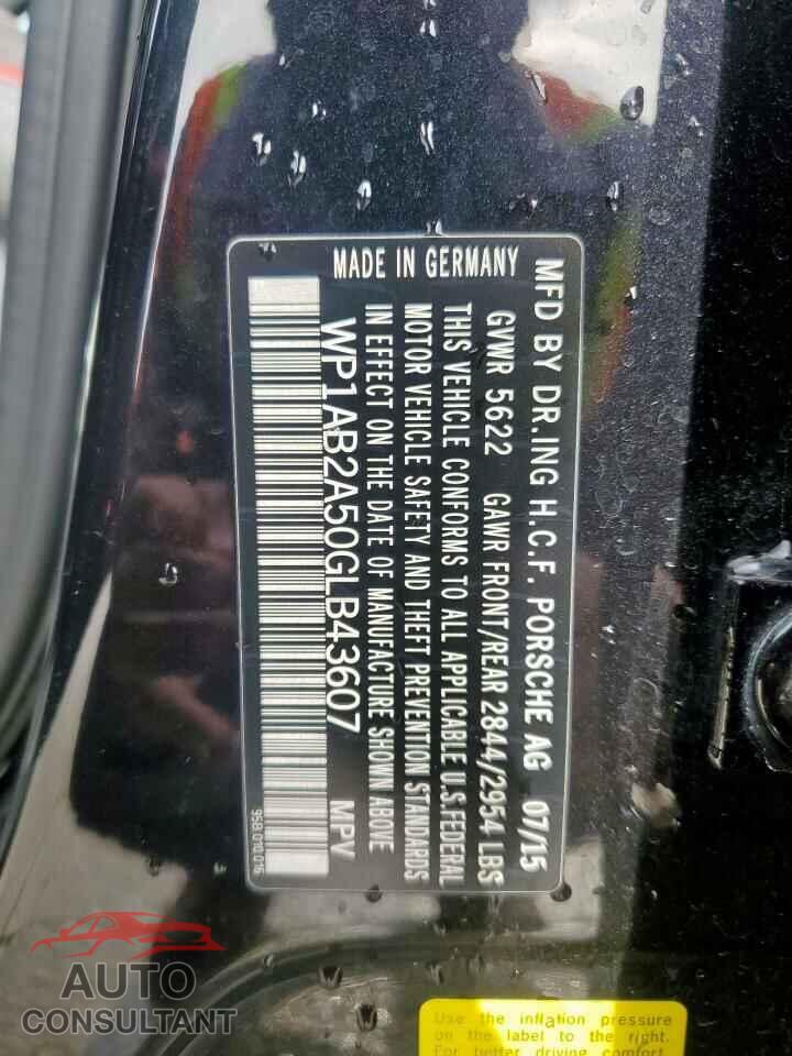 PORSCHE MACAN 2016 - WP1AB2A50GLB43607