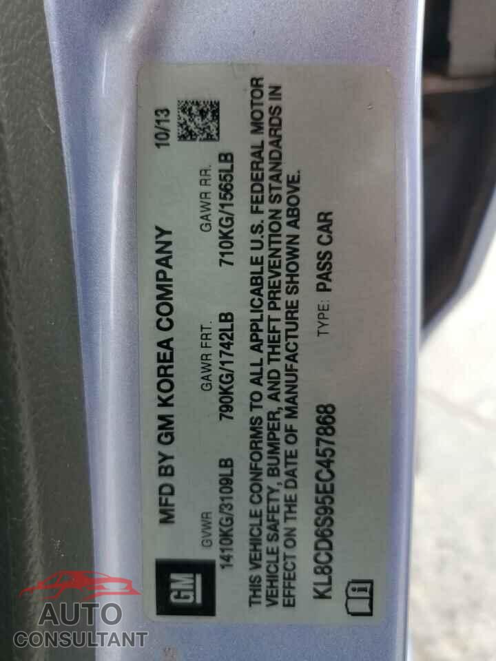 CHEVROLET SPARK 2014 - KL8CD6S95EC457868