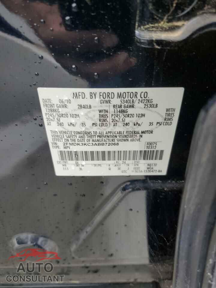 FORD EDGE 2010 - 2FMDK3KC3ABB72068