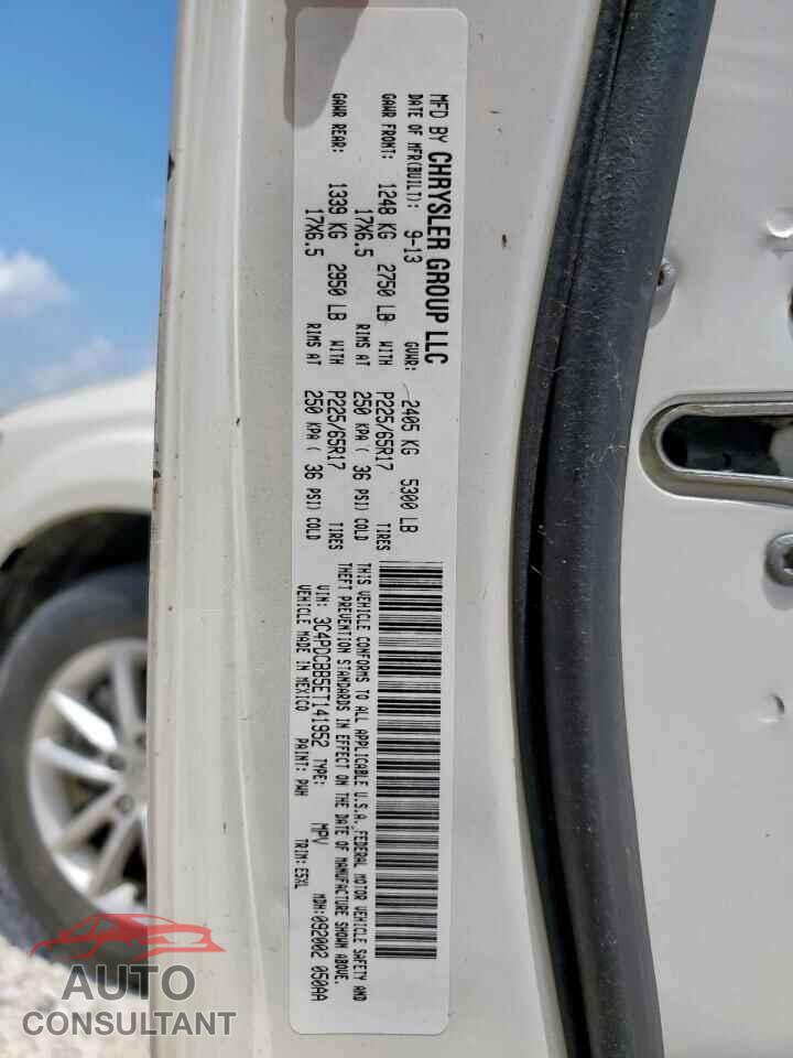 DODGE JOURNEY 2014 - 3C4PDCBB5ET141952