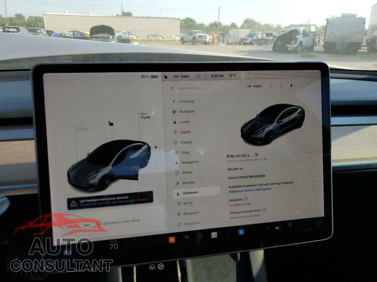 TESLA MODEL 3 2021 - 5YJ3E1EA7MF093886