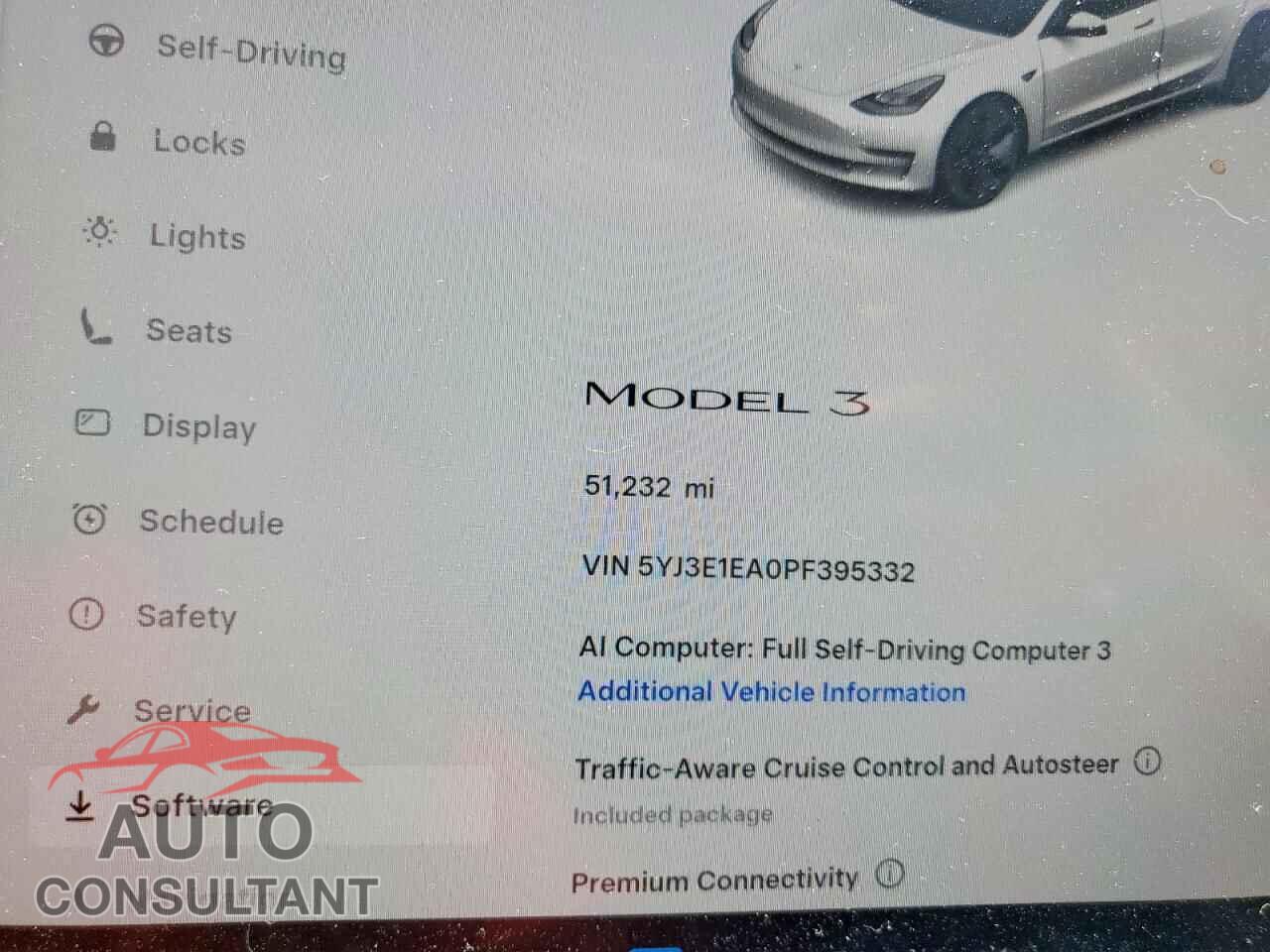 TESLA MODEL 3 2023 - 5YJ3E1EA0PF395332
