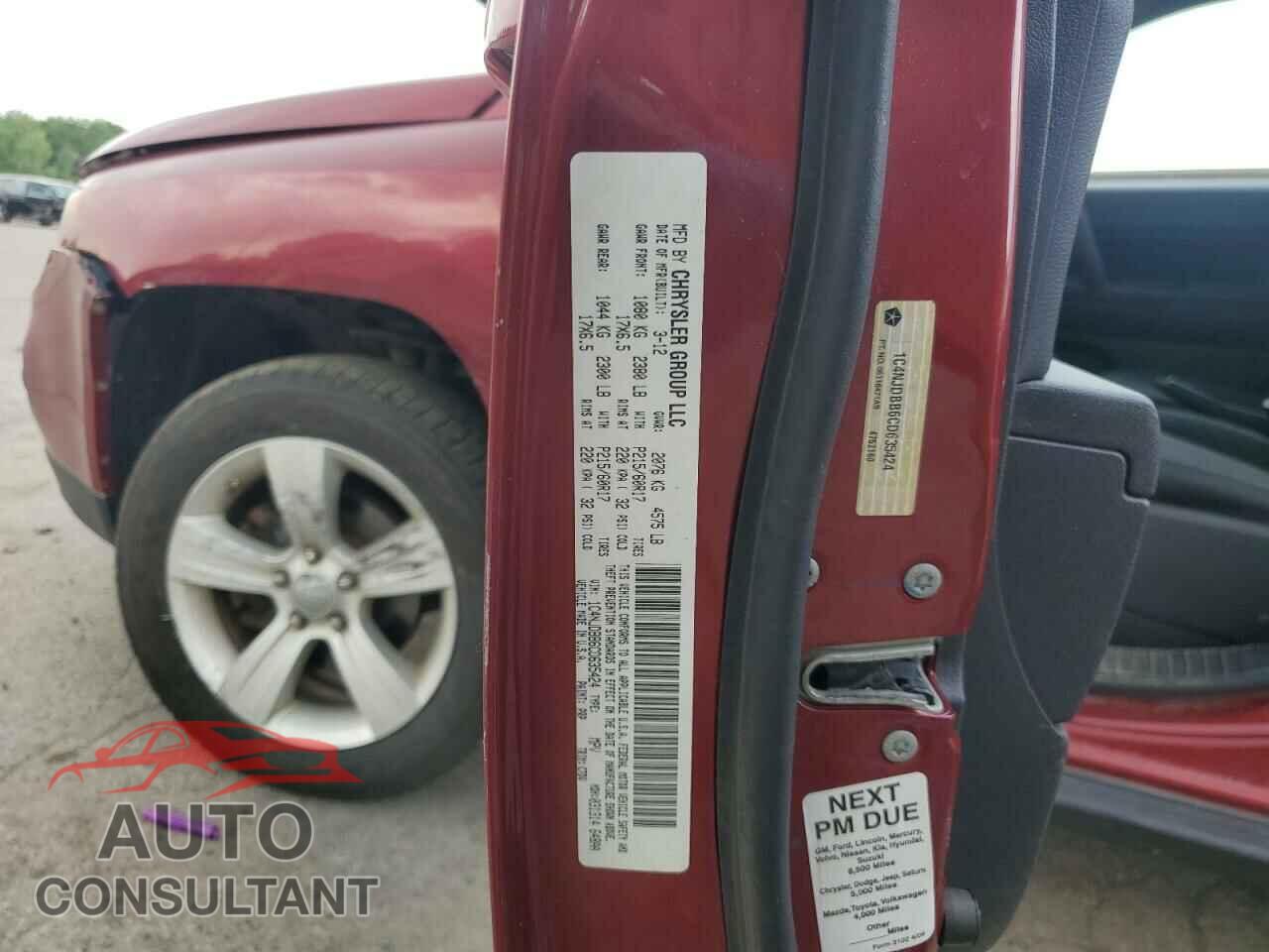 JEEP COMPASS 2012 - 1C4NJDBB6CD635424