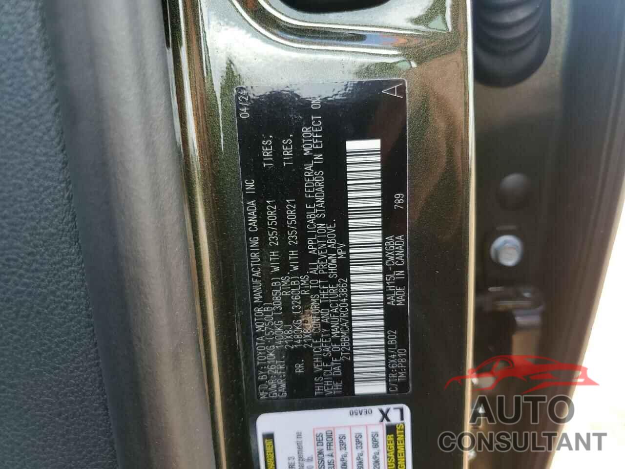 LEXUS RX 350H BA 2024 - 2T2BBMCA7RC043862