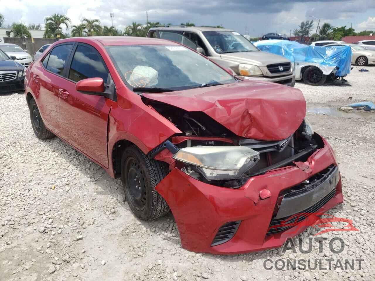TOYOTA COROLLA 2016 - 2T1BURHE1GC550549