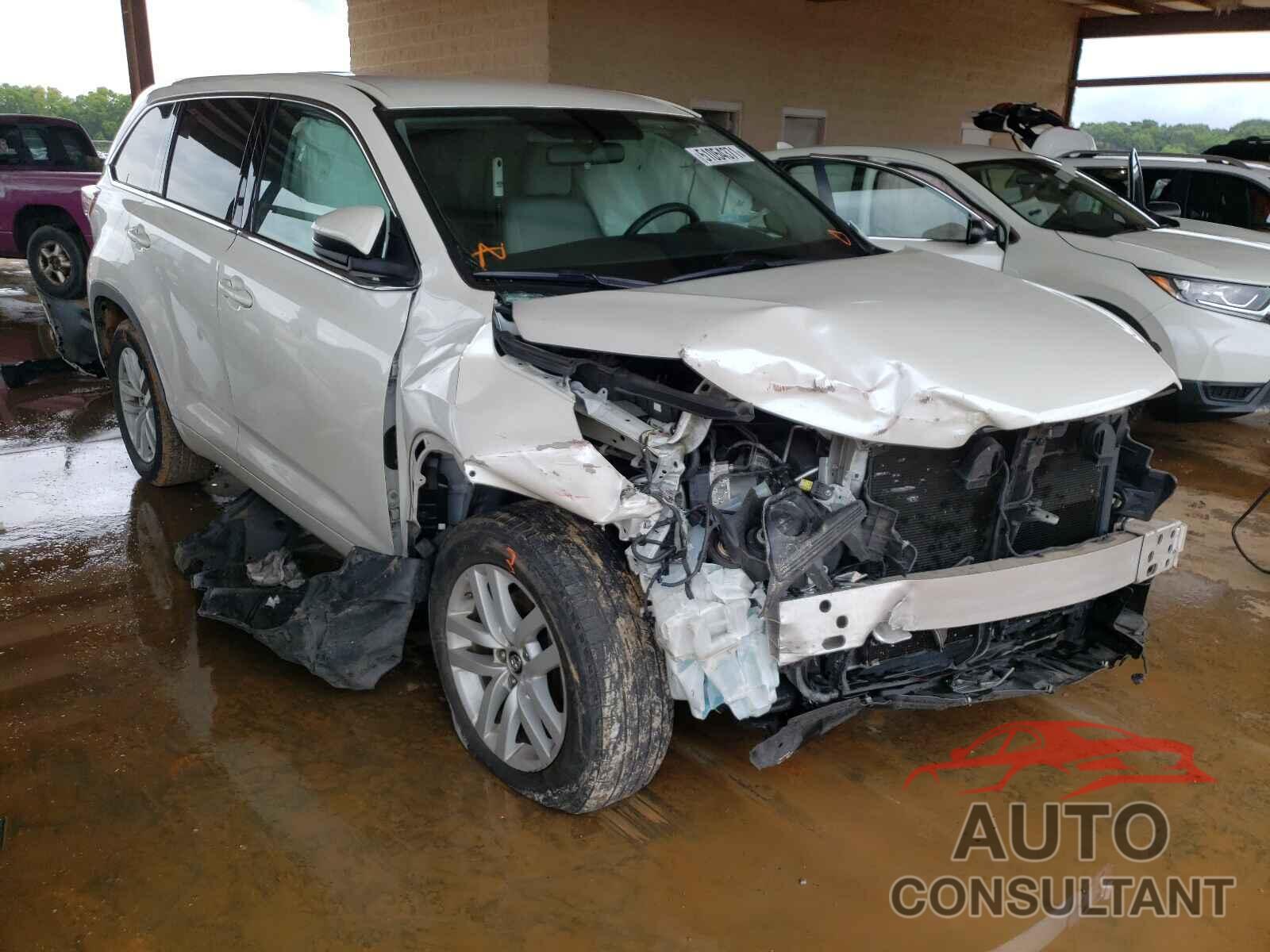 TOYOTA HIGHLANDER 2016 - 5TDZKRFH8GS124530