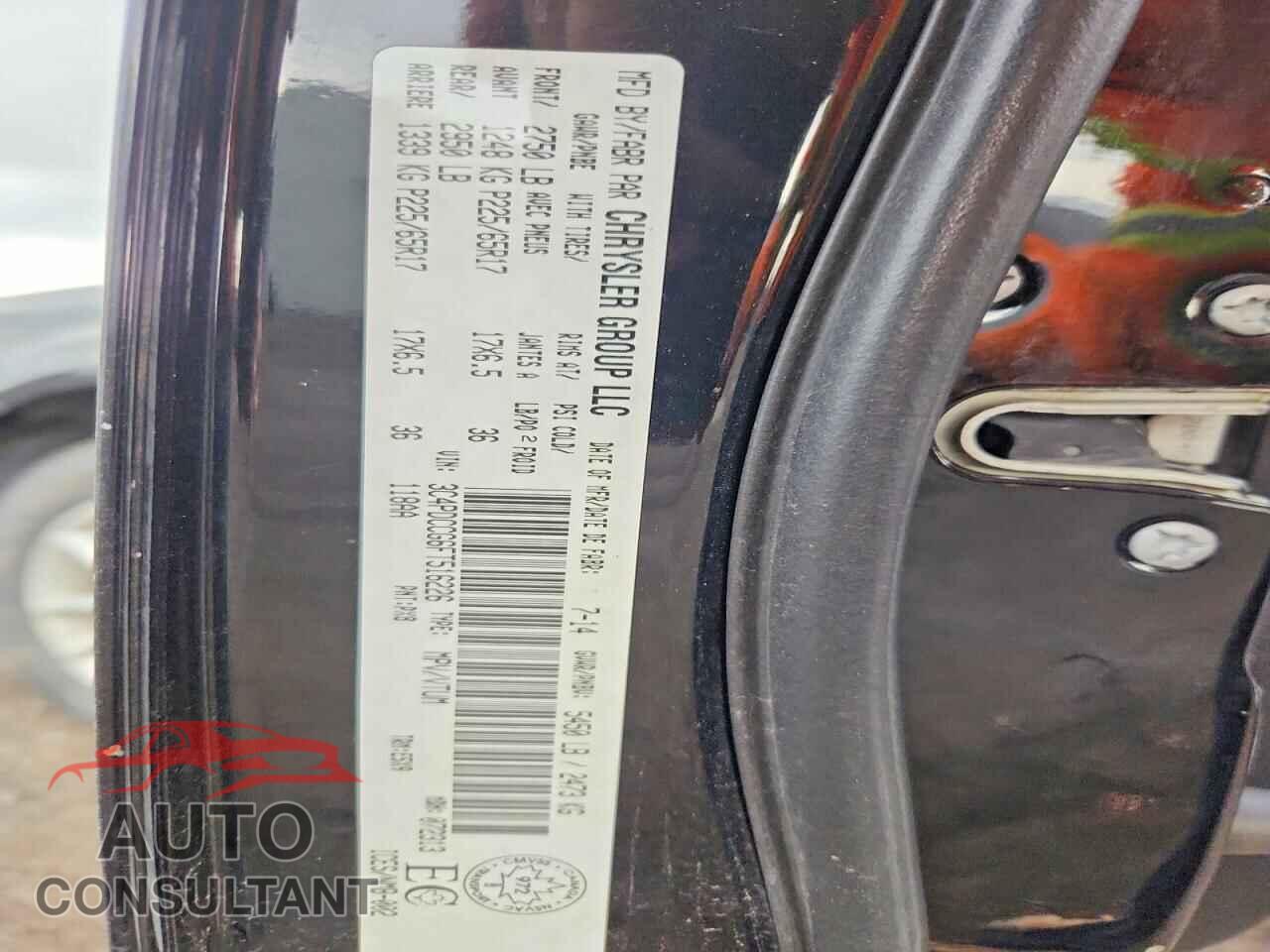 DODGE JOURNEY 2015 - 3C4PDCCG6FT516226