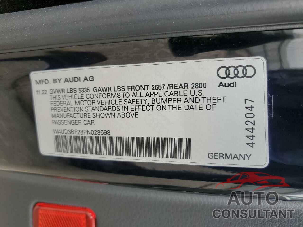 AUDI A6 2023 - WAUD3BF28PN028698