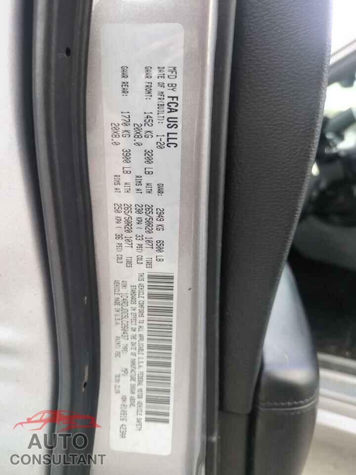 DODGE DURANGO 2020 - 1C4RDJDG5LC260437