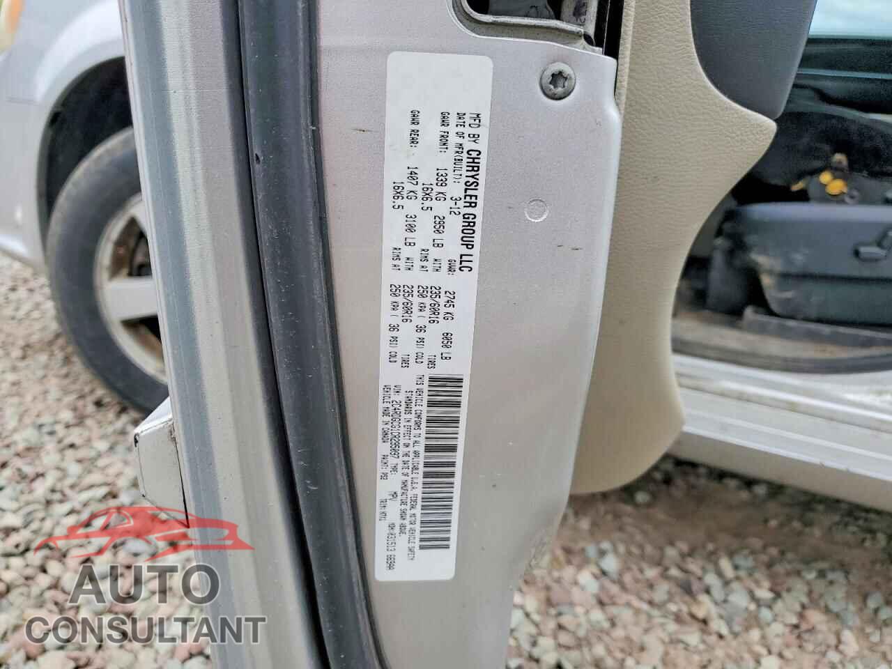 DODGE CARAVAN 2012 - 2C4RDGCG1CR295097