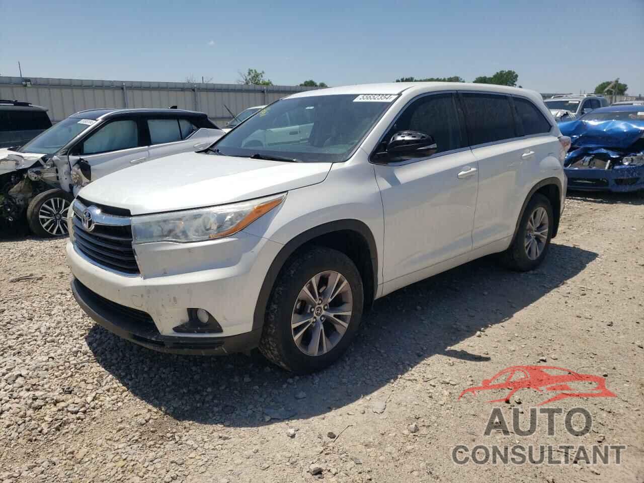 TOYOTA HIGHLANDER 2016 - 5TDBKRFH7GS245339