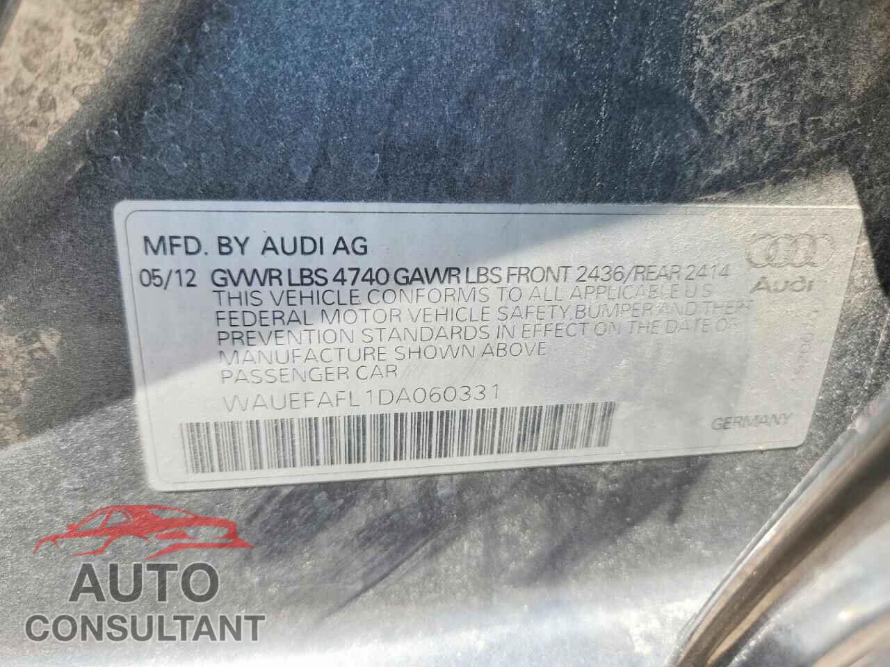 AUDI A4 2013 - WAUEFAFL1DA060331
