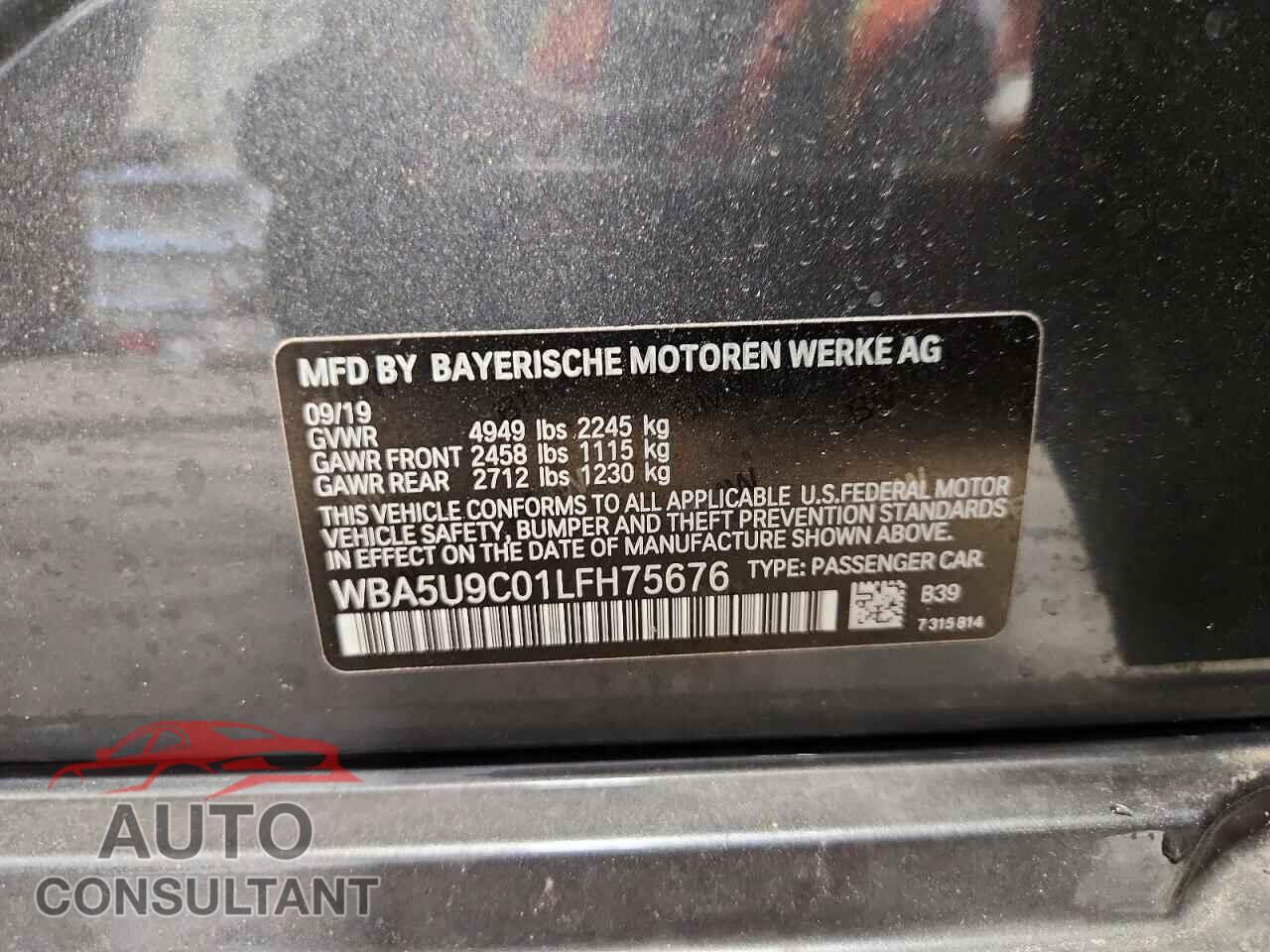 BMW M3 2020 - WBA5U9C01LFH75676
