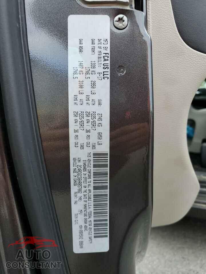 DODGE CARAVAN 2017 - 2C4RDGCG6HR857082
