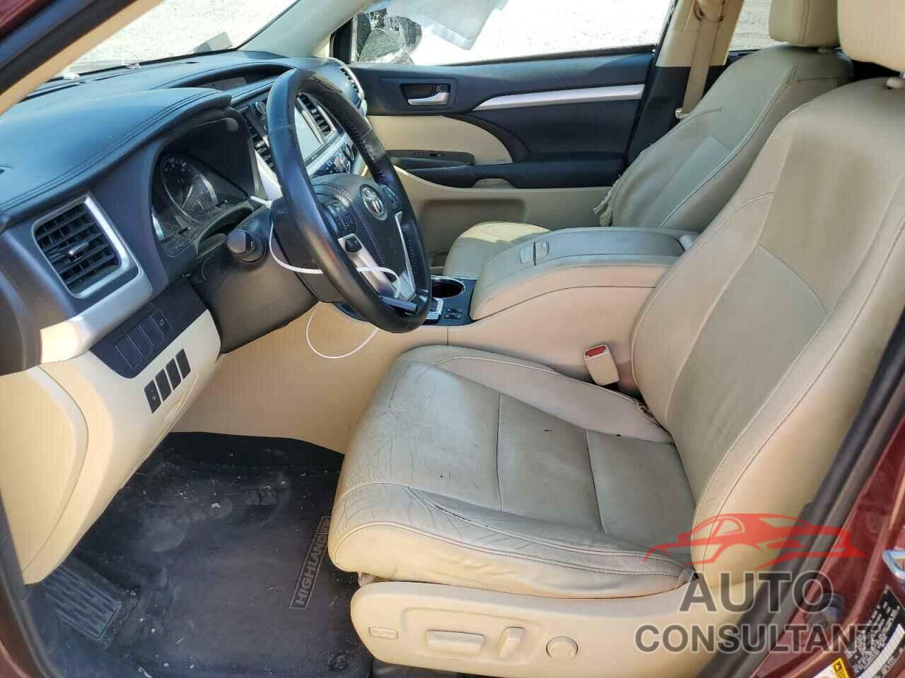 TOYOTA HIGHLANDER 2015 - 5TDJKRFH3FS131803