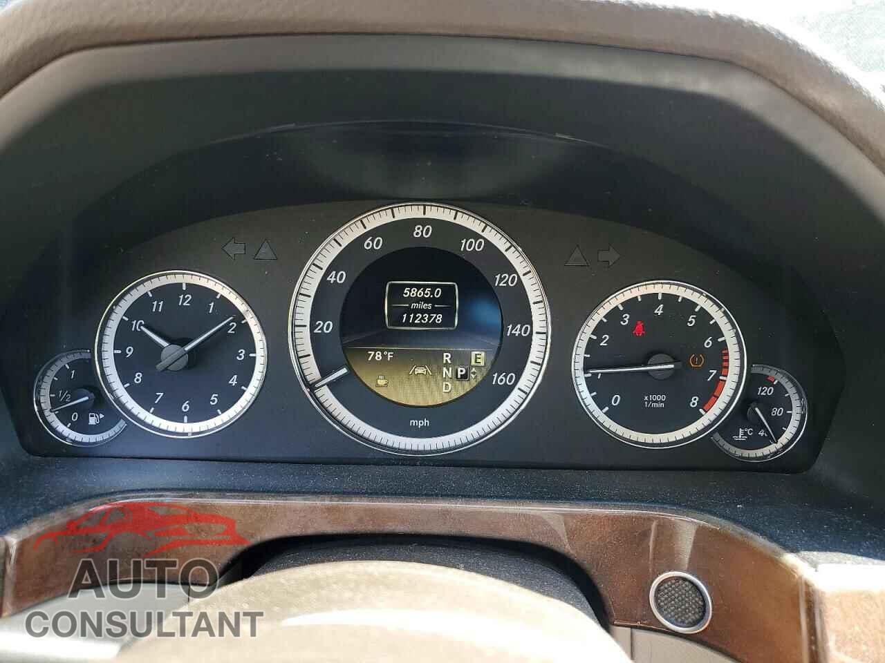 MERCEDES-BENZ E-CLASS 2012 - WDDHF8JBXCA642746