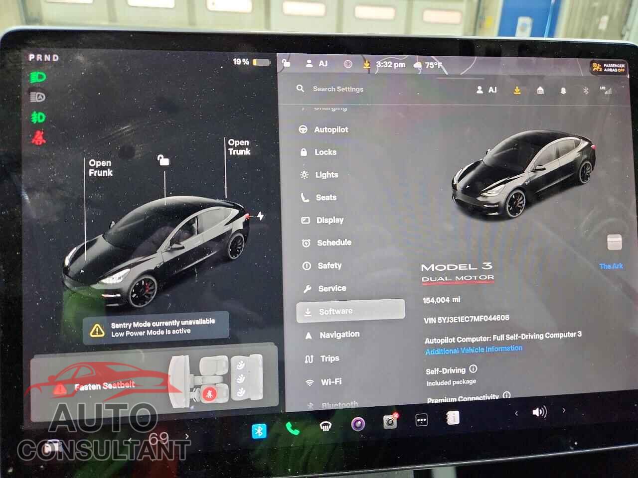 TESLA MODEL 3 2021 - 5YJ3E1EC7MF044608