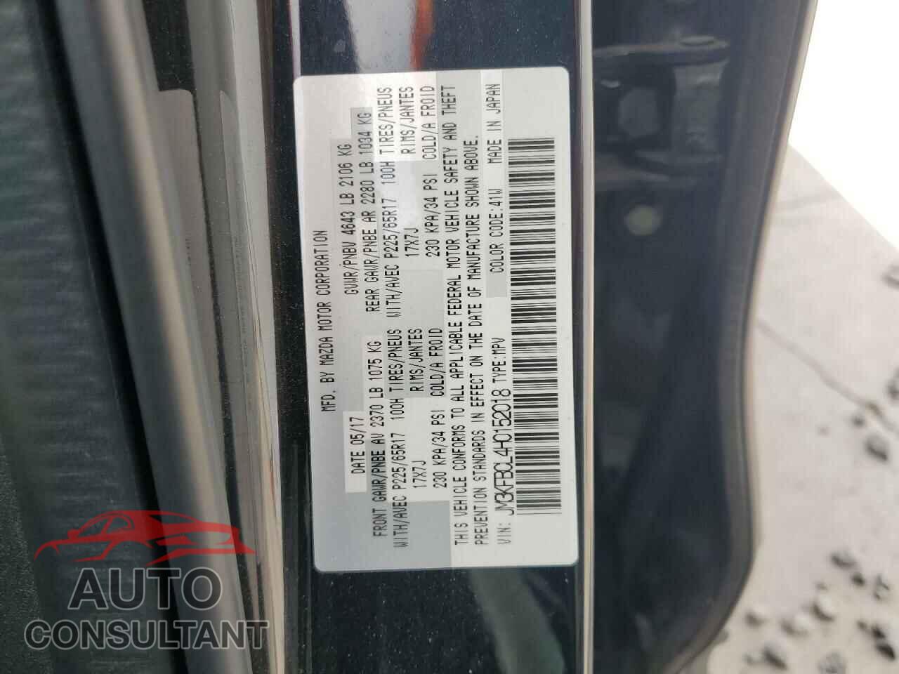 MAZDA CX-5 2017 - JM3KFBCL4H0152018