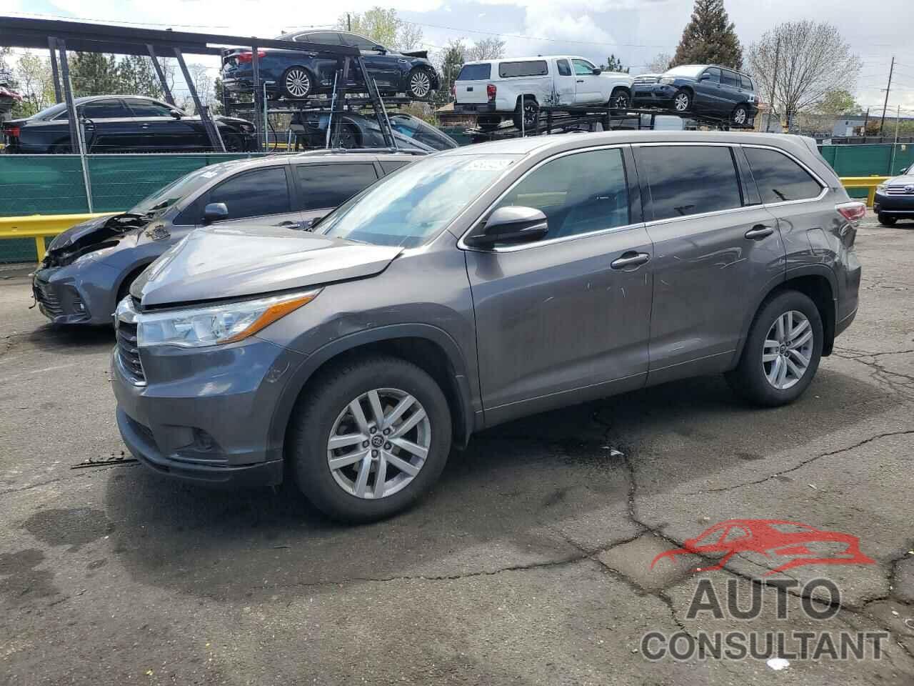 TOYOTA HIGHLANDER 2016 - 5TDBKRFH2GS355585