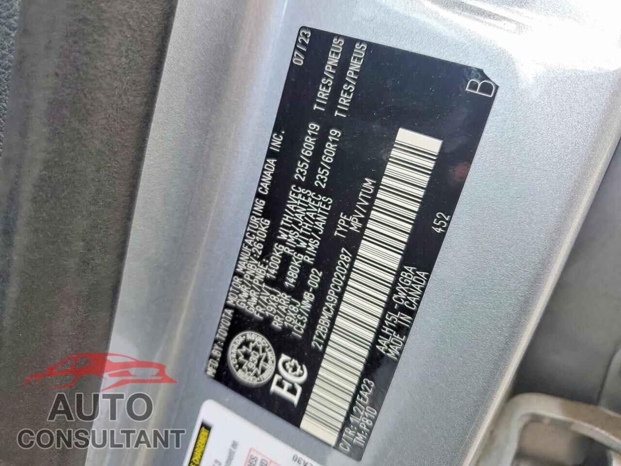 LEXUS UNKNOWN 2023 - 2T2BBMCA9PC020287