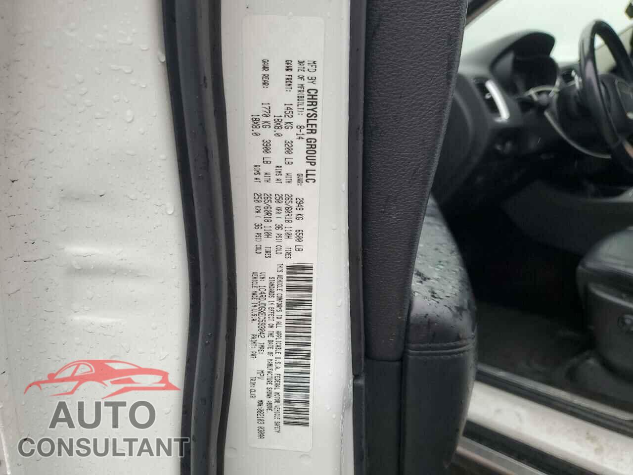 DODGE DURANGO 2014 - 1C4RDJDGXEC593042