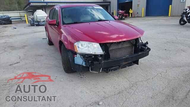 DODGE AVENGER 2013 - 1C3CDZCB0DN541002