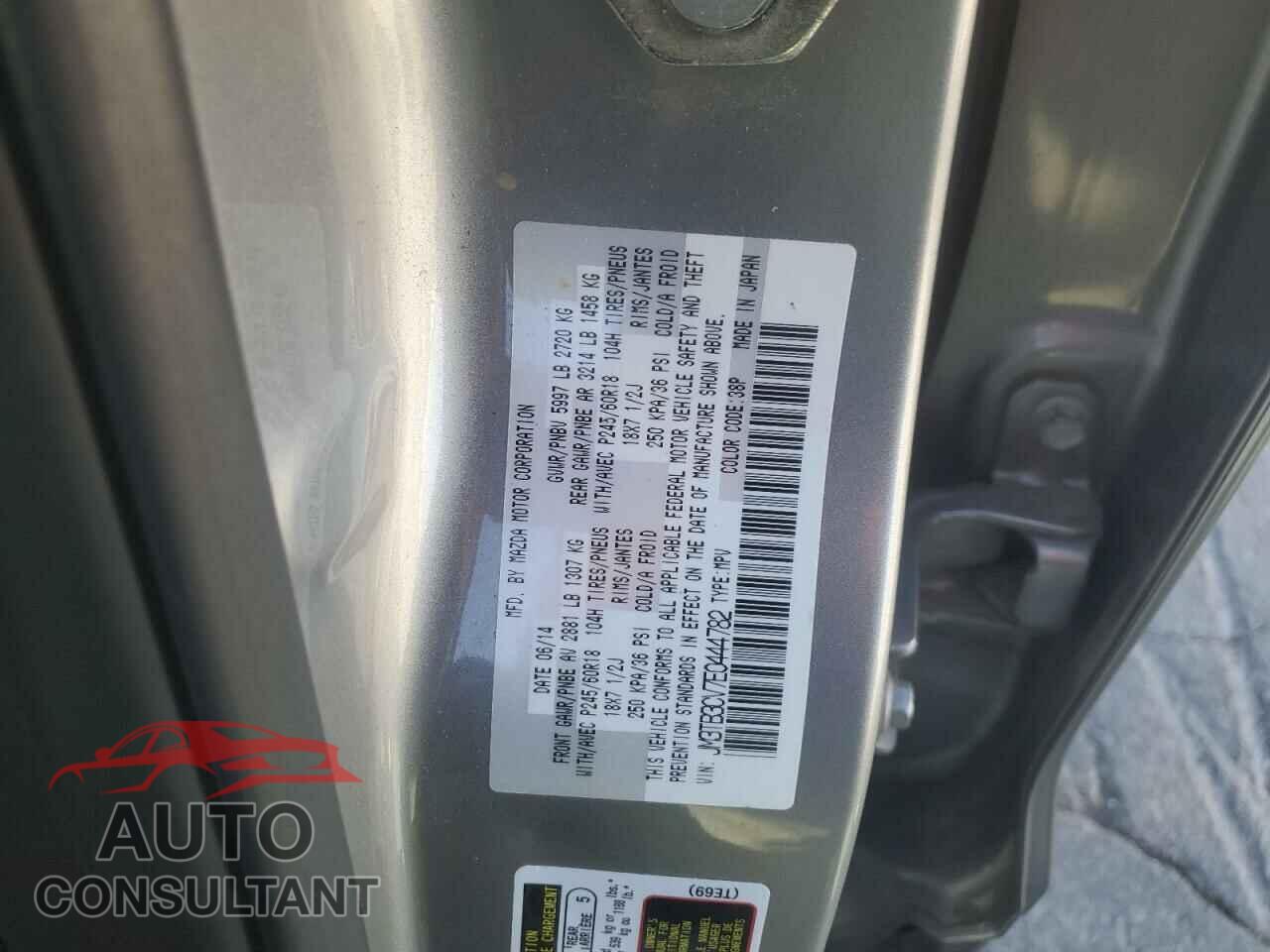 MAZDA CX-9 2014 - JM3TB3CV7E0444782