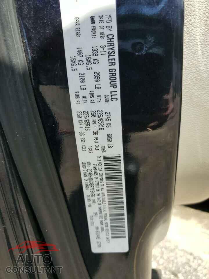DODGE CARAVAN 2011 - 2D4RN4DGXBR715466