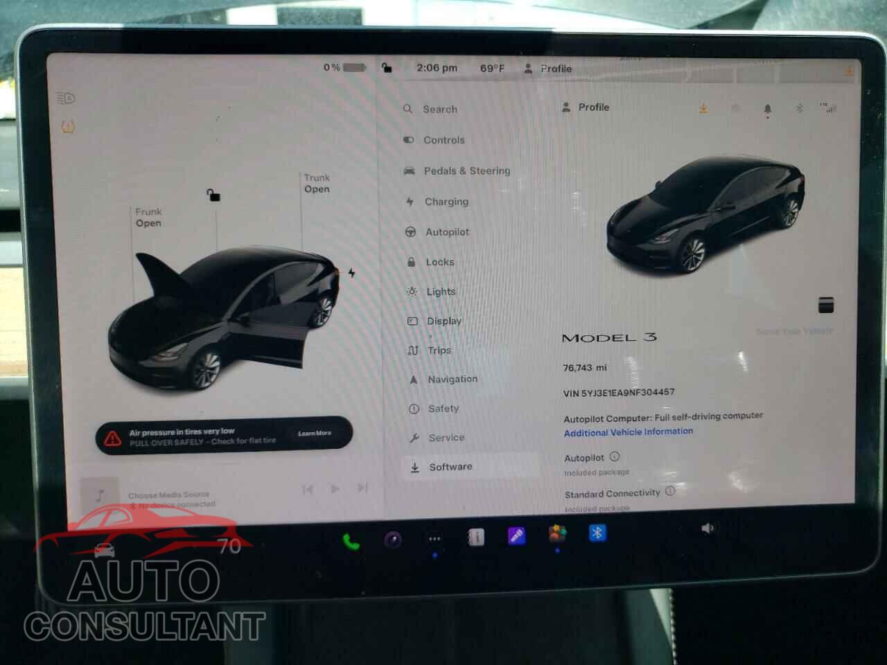 TESLA MODEL 3 2022 - 5YJ3E1EA9NF304457