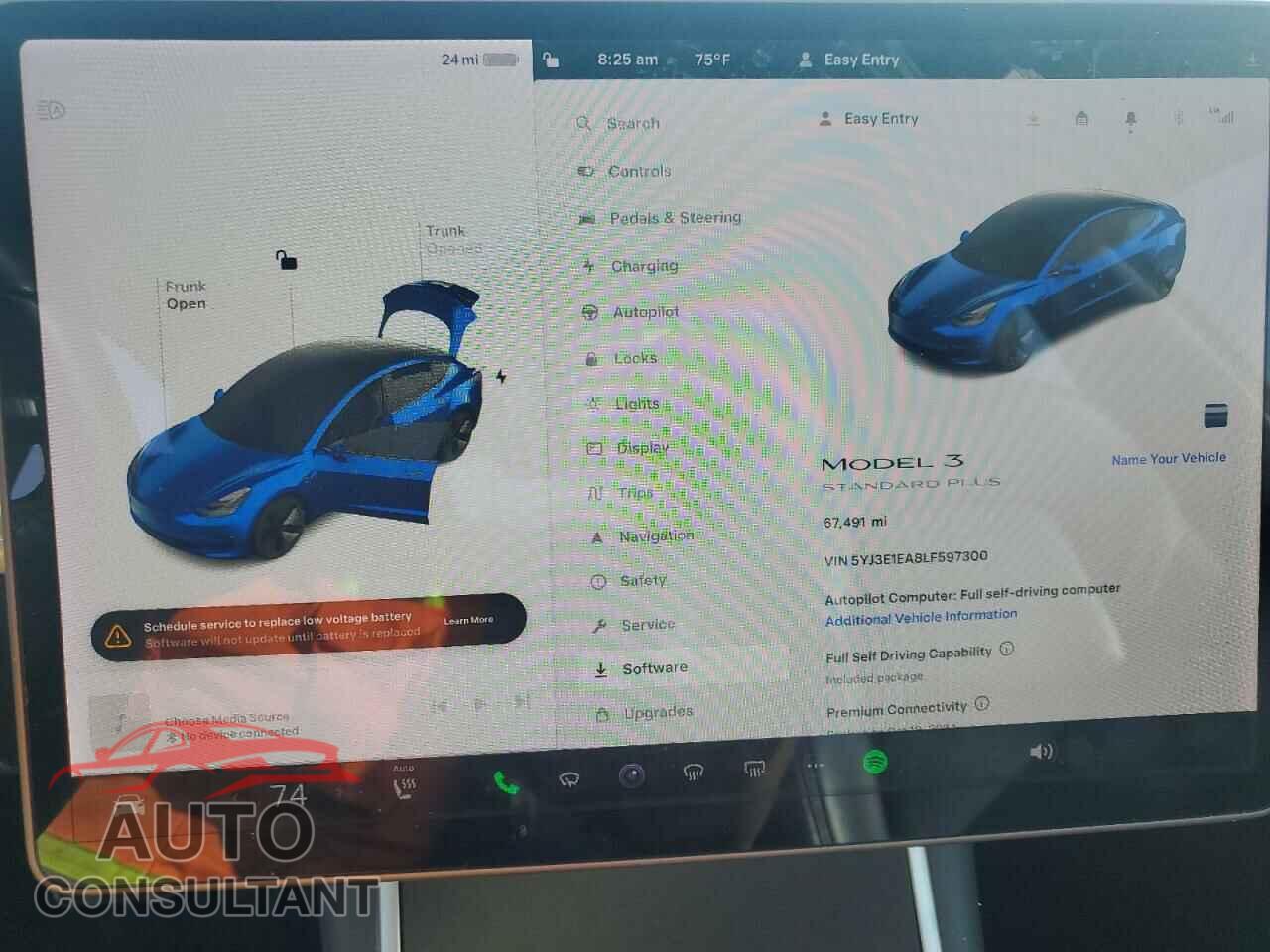 TESLA MODEL 3 2020 - 5YJ3E1EA8LF597300