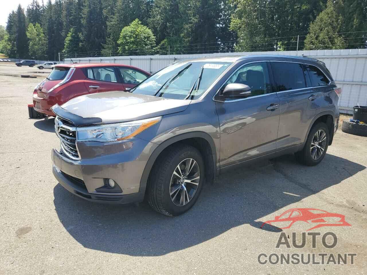 TOYOTA HIGHLANDER 2016 - 5TDJKRFH0GS261779