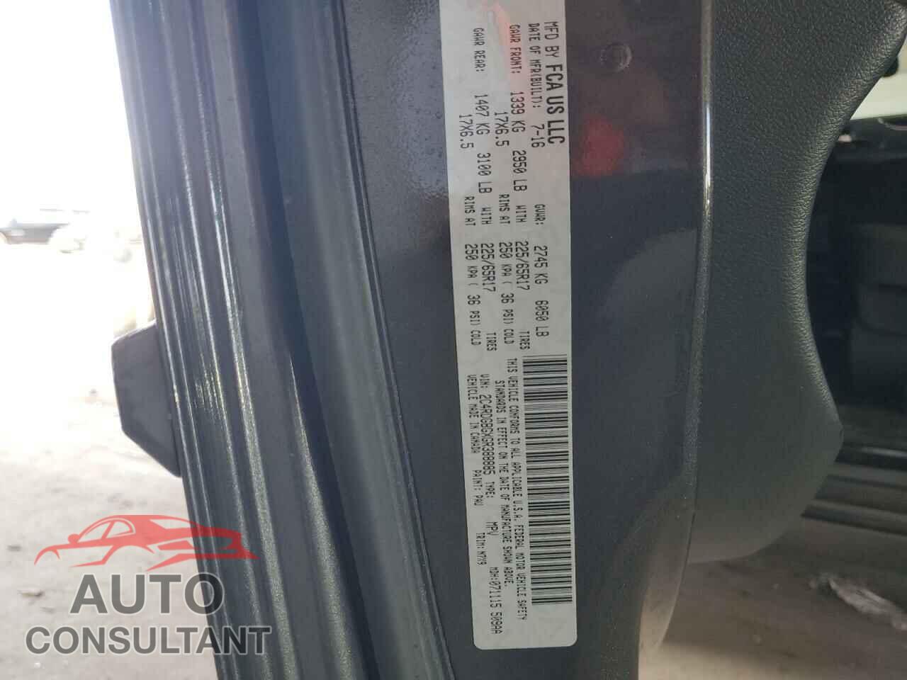 DODGE CARAVAN 2016 - 2C4RDGBGXGR388885